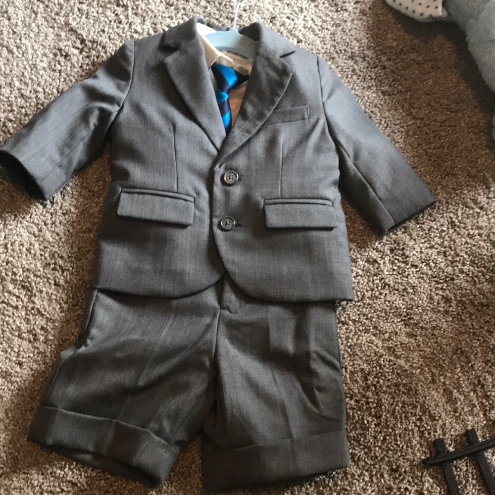 Janie and Jack special occasion suit, shirt, tie